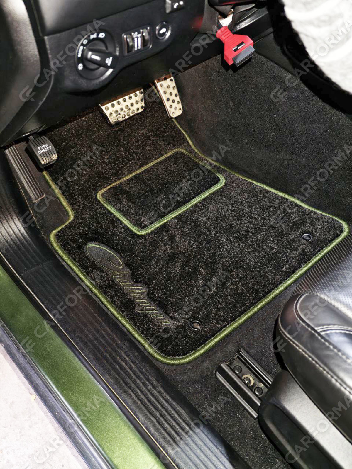 Ворсовые коврики на Dodge Challenger III 2008&nbsp;-&nbsp;2023 в Барнауле