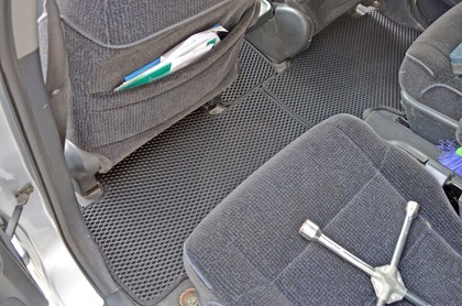 Ворсовые коврики на Honda Odyssey II 1998 - 2004 в Барнауле