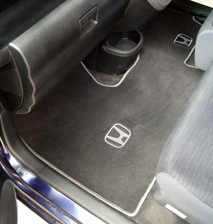 Ворсовые коврики на Honda Zest 2006 - 2012 в Барнауле
