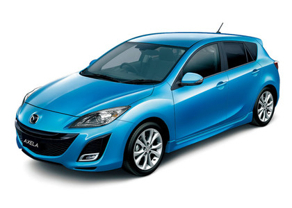 Ворсовые коврики на Mazda Axela II 2009 - 2013 в Барнауле
