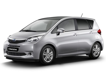 Ворсовые коврики на Subaru Trezia 2010 - 2016 в Барнауле