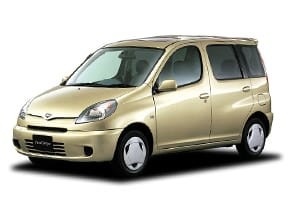 Ворсовые коврики на Toyota Funcargo 1999 - 2006 в Барнауле
