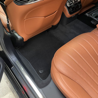 Ворсовые коврики на Mercedes S (W223, V223) 2020 - 2025 в Барнауле