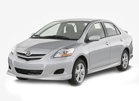 Ворсовые коврики на Toyota Belta 2005 - 2012 в Барнауле