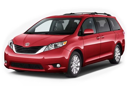 Ворсовые коврики на Toyota Sienna III 2010 - 2020 в Барнауле