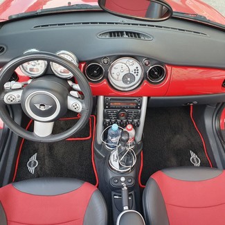 Ворсовые коврики на Mini Cooper Cabrio (R52) 2001 - 2008 в Барнауле