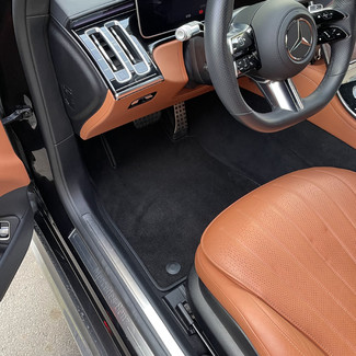Ворсовые коврики на Mercedes S (W223, V223) 2020 - 2025 в Барнауле