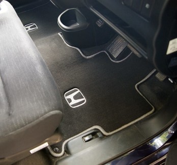 Ворсовые коврики на Honda Zest 2006 - 2012 в Барнауле