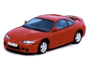 Ворсовые коврики на Mitsubishi Eclipse II 1994 - 1999 в Барнауле