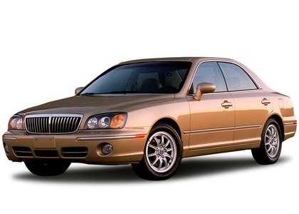 Ворсовые коврики на Hyundai XG 1998 - 2005 в Барнауле