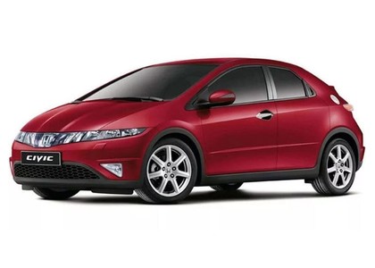 Ворсовые коврики на Honda Civic VIII 5d 2006 - 2012 в Барнауле