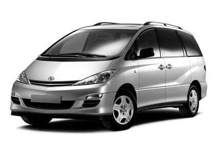Ворсовые коврики на Toyota Previa (XR30, XR40) 2000 - 2007 в Барнауле