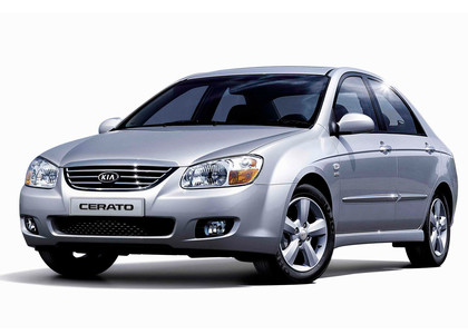 Ворсовые коврики на KIA Cerato I 2004 - 2008 в Барнауле