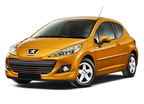 Ворсовые коврики на Peugeot 207 2006 - 2012 в Барнауле