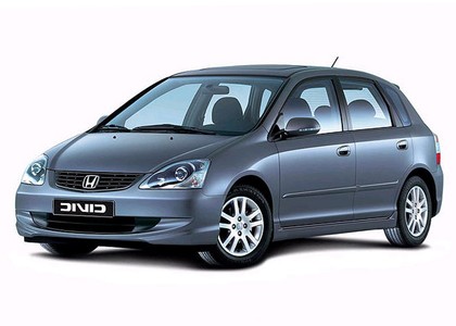 Ворсовые коврики на Honda Civic VII 5d 2000 - 2005 в Барнауле