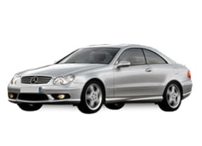 Ворсовые коврики на Mercedes CLK (C209) 2002 - 2009 в Барнауле