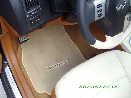 Ворсовые коврики на Infiniti FX I 2003 - 2008 в Барнауле