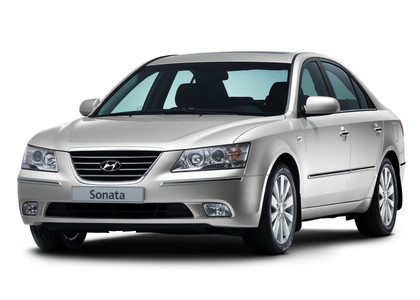 Ворсовые коврики на Hyundai Sonata 5 (NF) 2004 - 2010 в Барнауле