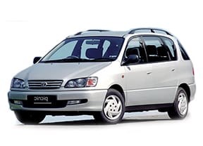 Ворсовые коврики на Toyota Picnic I 1996 - 2001 в Барнауле
