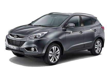 Ворсовые коврики на Hyundai ix35 2010 - 2017 в Барнауле