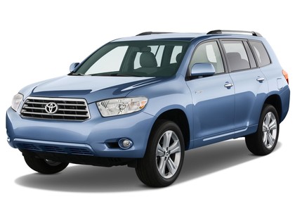 Ворсовые коврики на Toyota Highlander II 2007 - 2013 в Барнауле
