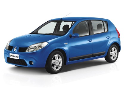 Ворсовые коврики на Renault Sandero I 2009 - 2014 в Барнауле