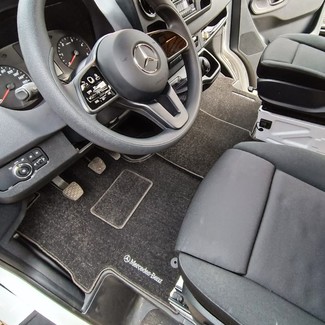 Ворсовые коврики на Mercedes Sprinter (W907/W910) 2018 - 2025 в Барнауле