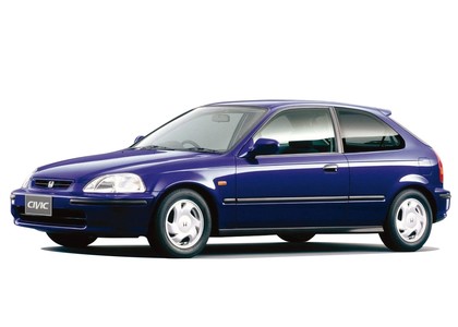 Ворсовые коврики на Honda Civic VI 3d 1995 - 2001 в Барнауле