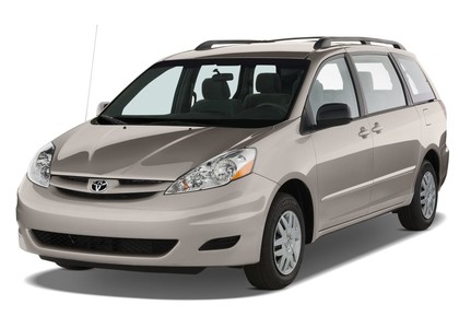 Ворсовые коврики на Toyota Sienna II 2003 - 2010 в Барнауле