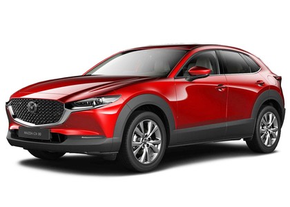 Ворсовые коврики на Mazda CX30 2019 - 2025 в Барнауле