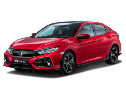 Ворсовые коврики на Honda Civic X 5d 2017 - 2021 в Барнауле