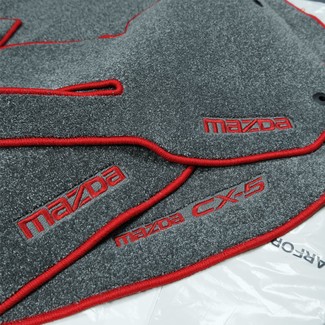 Ворсовые коврики на Mazda CX5 II 2016 - 2025 в Барнауле