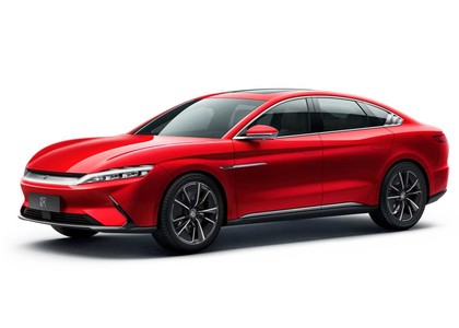 Ворсовые коврики на BYD Han EV 2020 - 2025 в Барнауле