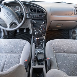 Ворсовые коврики на KIA Spectra 2000 - 2011 в Барнауле