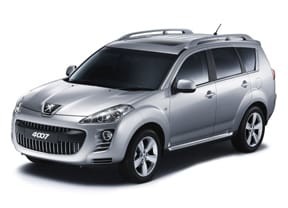 Ворсовые коврики на Peugeot 4007 2007 - 2012 в Барнауле