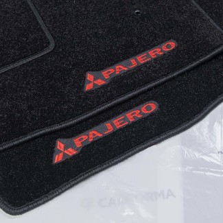 Ворсовые коврики на Mitsubishi Pajero III 1999 - 2006 в Барнауле