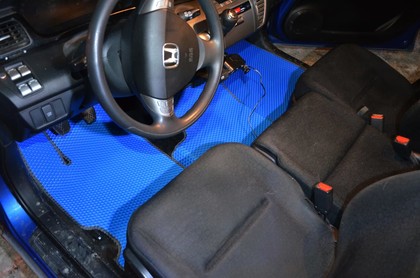 Ворсовые коврики на Honda FR-V 2004 - 2009 в Барнауле