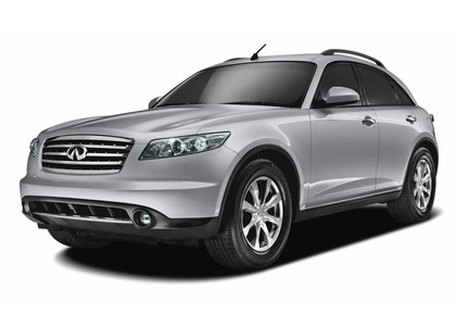 Ворсовые коврики на Infiniti FX I 2003 - 2008 в Барнауле