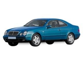 Ворсовые коврики на Mercedes CLK (C208) 1996 - 2003 в Барнауле