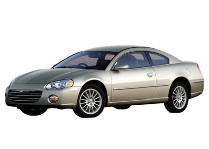 Ворсовые коврики на Chrysler Sebring II Coupe 2000 - 2006 в Барнауле