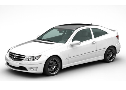 Ворсовые коврики на Mercedes CLC (CL203) 2008 - 2011 в Барнауле