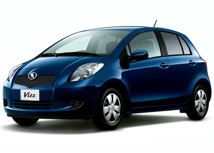 Ворсовые коврики на Toyota Vitz II 2005 - 2010 в Барнауле