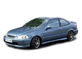 Ворсовые коврики на Honda Civic VI 2d 1995 - 2000 в Барнауле