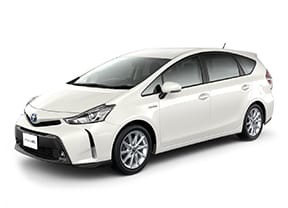 Ворсовые коврики на Toyota Prius Alpha 2011 - 2021 в Барнауле