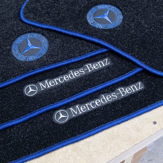 Ворсовые коврики на Mercedes CLS (C219) 2004 - 2010 в Барнауле