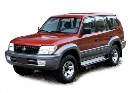 Ворсовые коврики на Toyota Land Cruiser Prado 95 1996 - 2002 в Барнауле