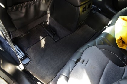 Ворсовые коврики на Infiniti QX70 2013 - 2019 в Барнауле